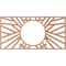 Ekena Millwork Hoover Wood Fretwork Pierced Ceiling Medallion, Cherry, 20"W x 10"H x 7 3/8"ID x 3/8"T CMWP20X10X0375HOCH - alternate 4